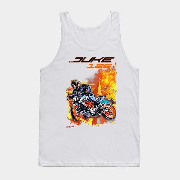 SuperDuke 125 Streetfighter Tank Top by EvolutionMotoarte